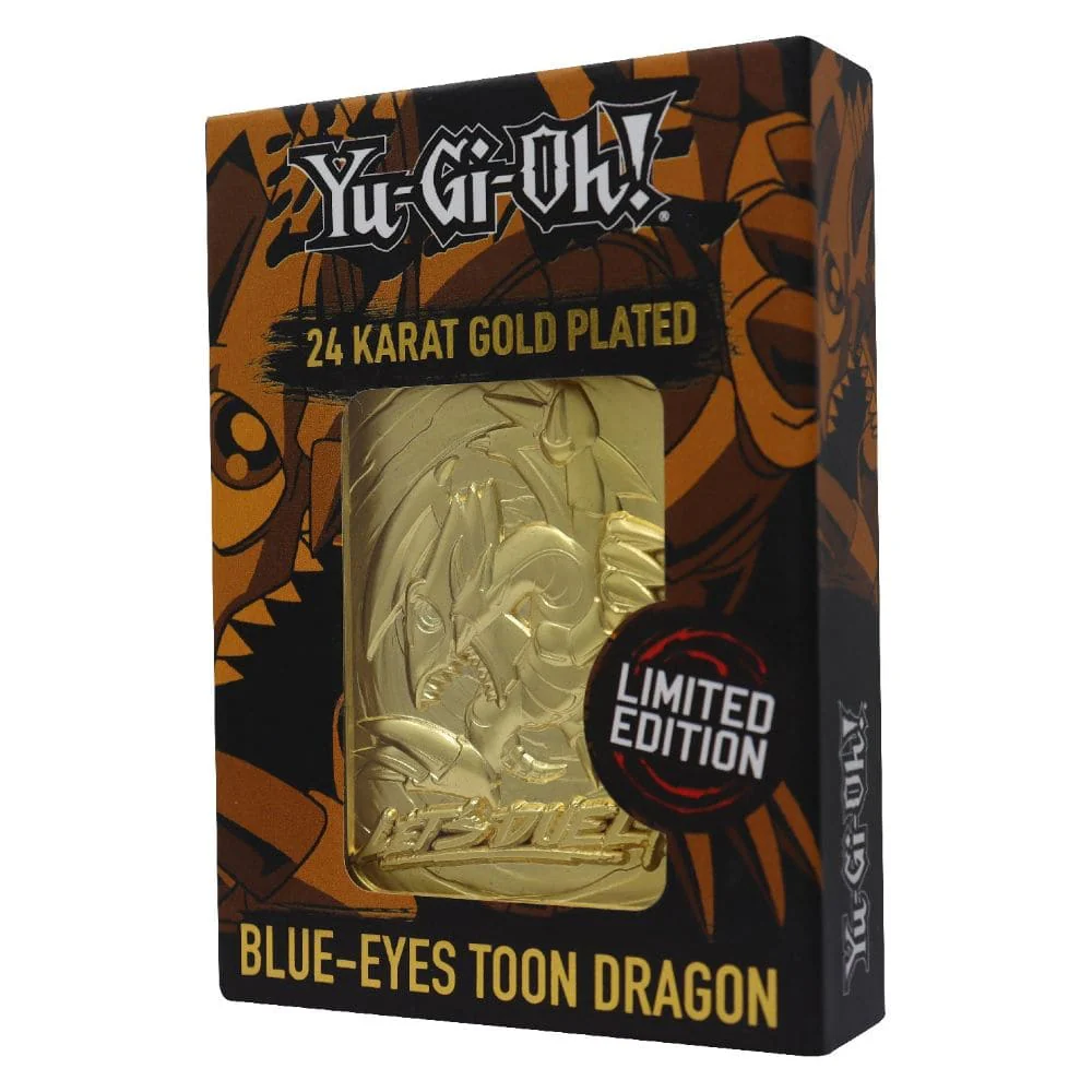 Yu-Gi-Oh! 24k Gold Plated Collectible Blue Eyes Toon Dragon