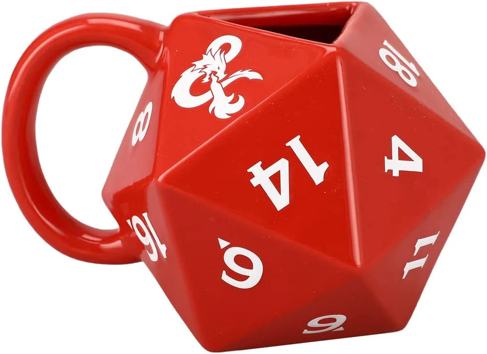 D&D SCULPTED D20 MUG