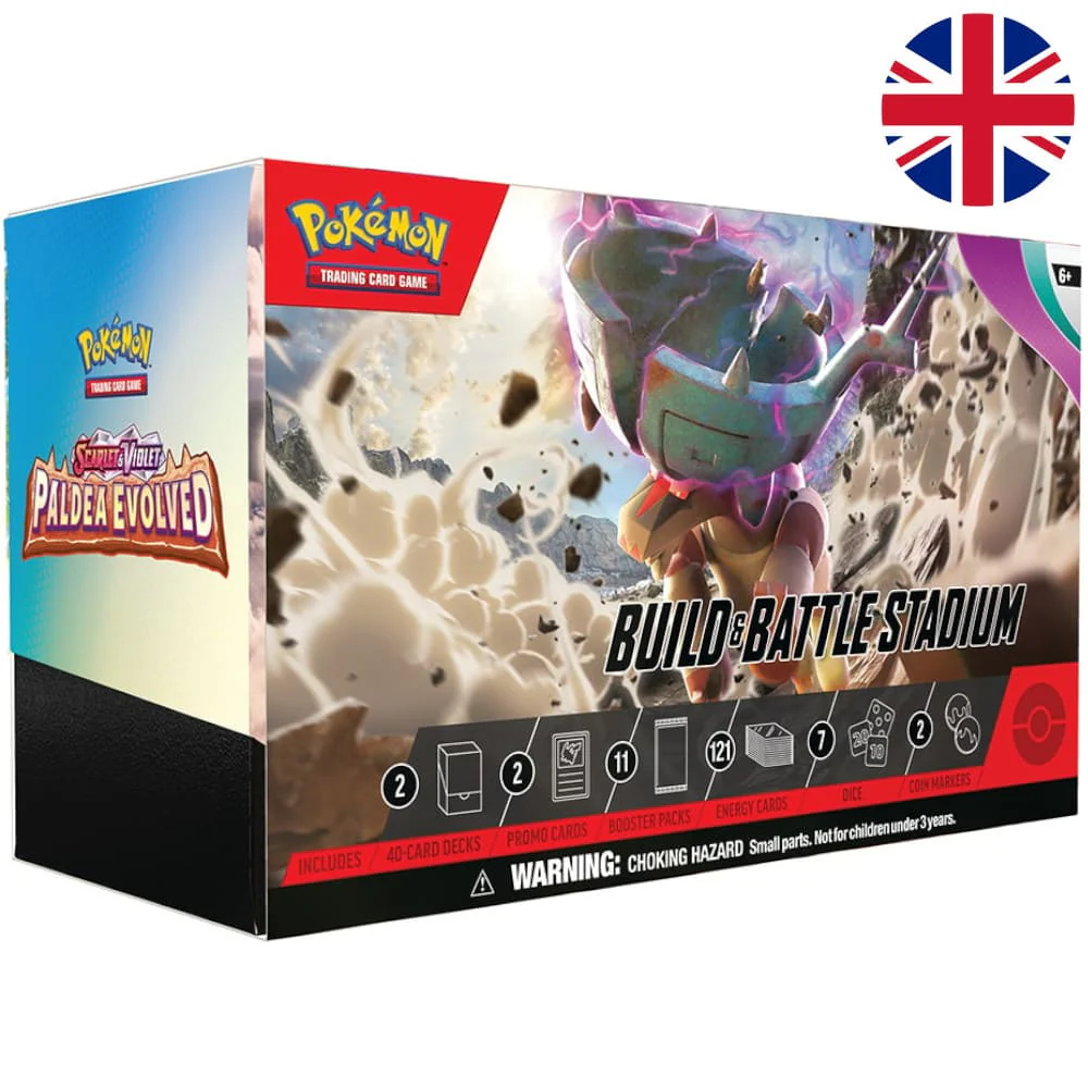 Pokemon Paldea Evolved Build & Battle Stadium Box