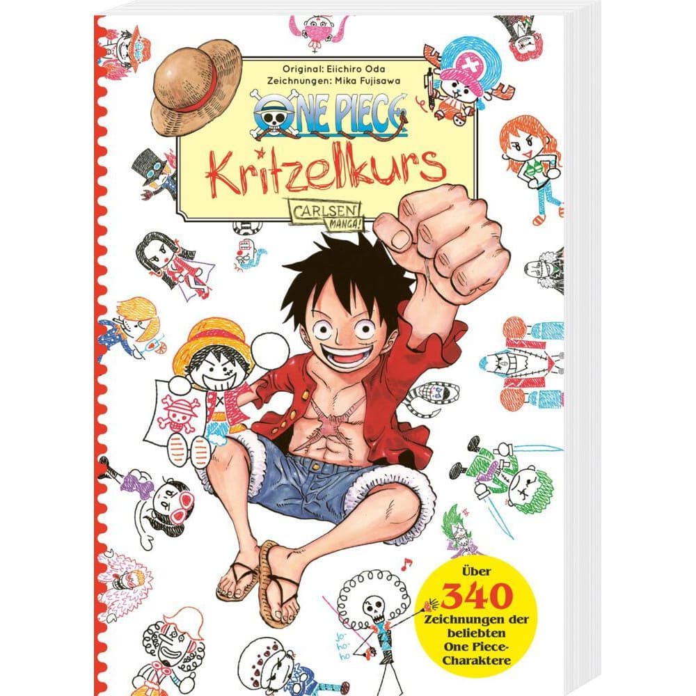 One Piece Coloring book Doodle Course German
