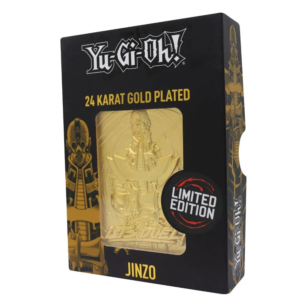 Yu-Gi-Oh! 24k Gold Plated Collectible Jinzo