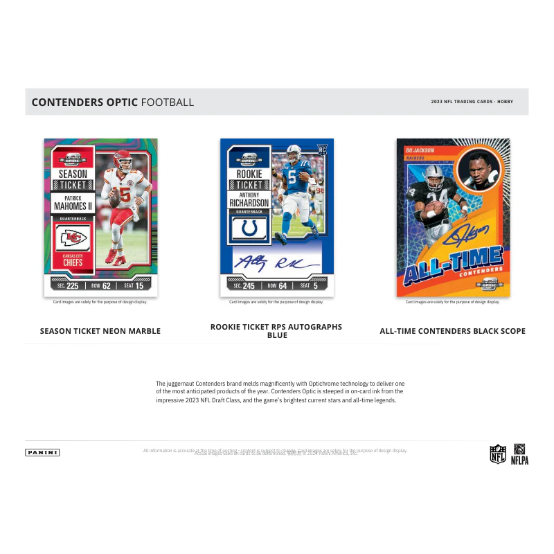 2023 Panini Contenders Optic Football Hobby 20 Box Case