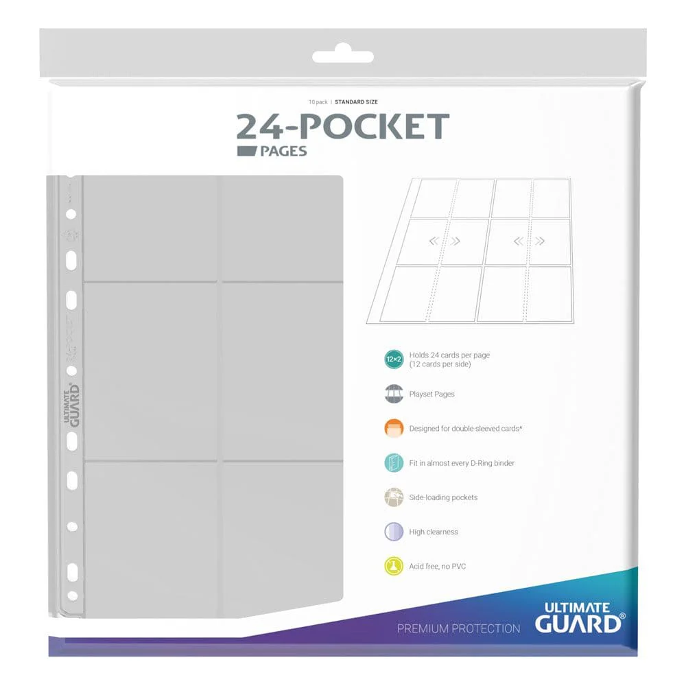 Ultimate Guard QuadRow Pages Side-Loading 24-Pocket Transparent