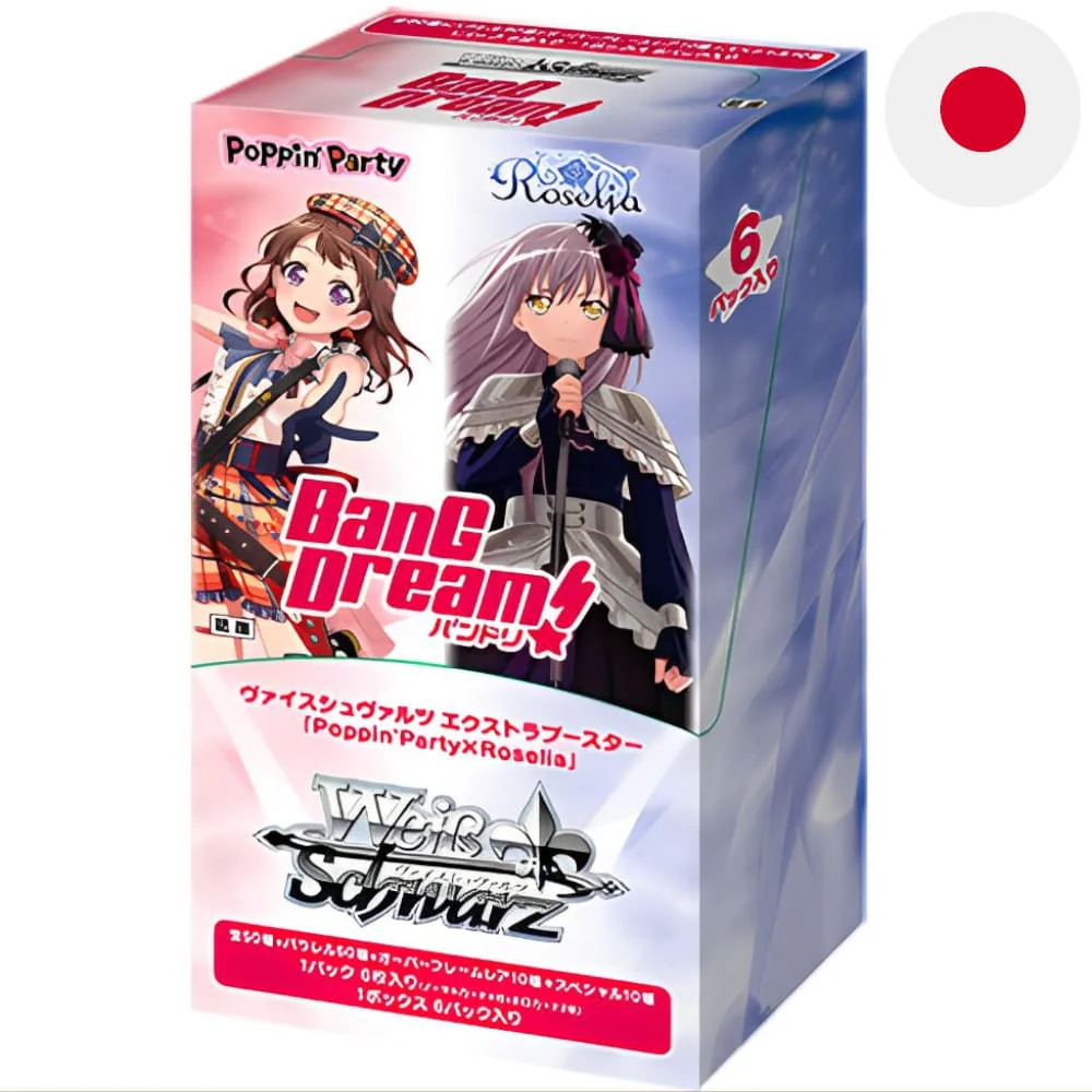 White black Poppin'Party x Roselia 6 Extra Display Japanese