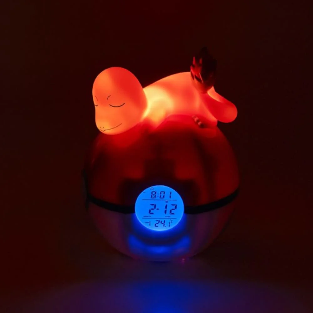 Pokemon Pokeball alarm clock with light function Charmander 18cm