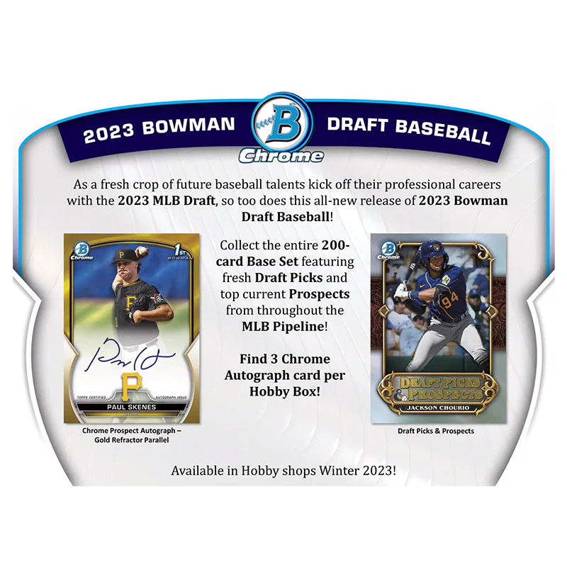 2023 Bowman Draft Baseball HTA Choice Hobby Box