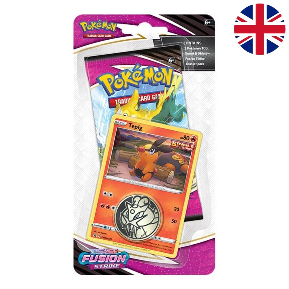 Pokemon Fusion Strike 1-Pack Checklane Blister Tepig