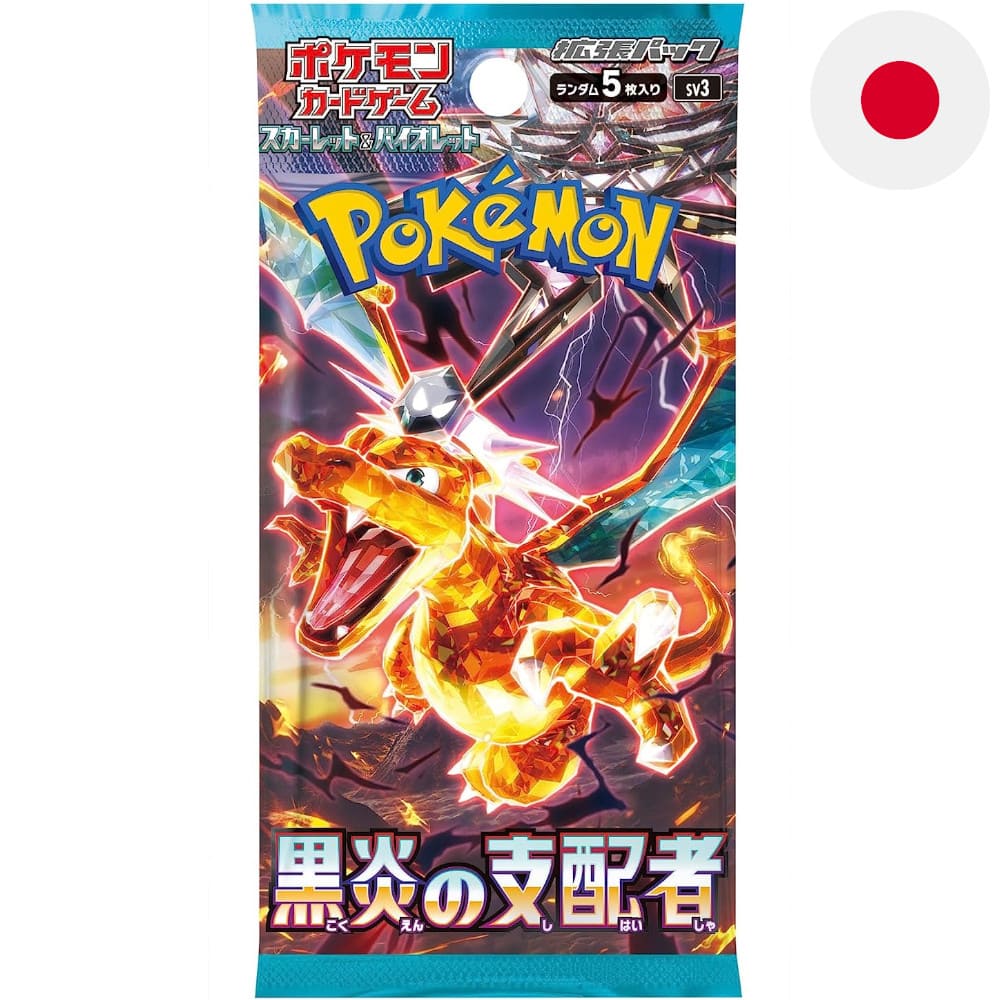 Pokemon Ruler of the Black Flame Booster Pack Japanese