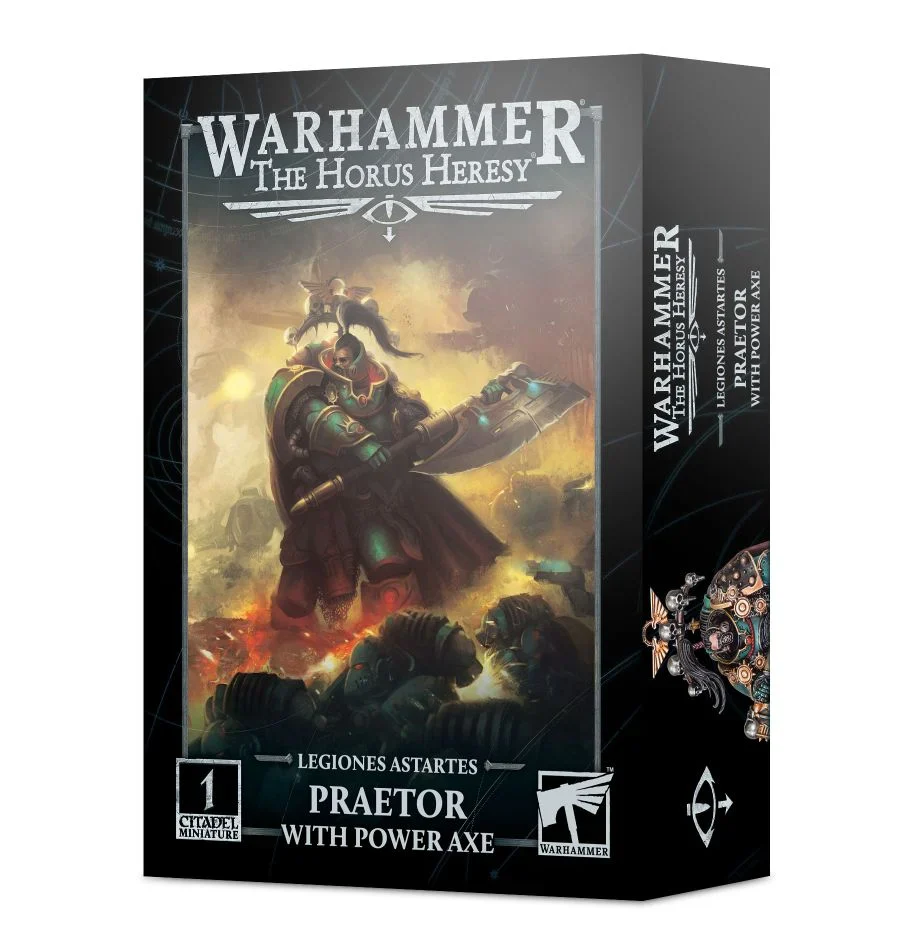 HORUS HERESY PRAETOR WITH POWER AXE