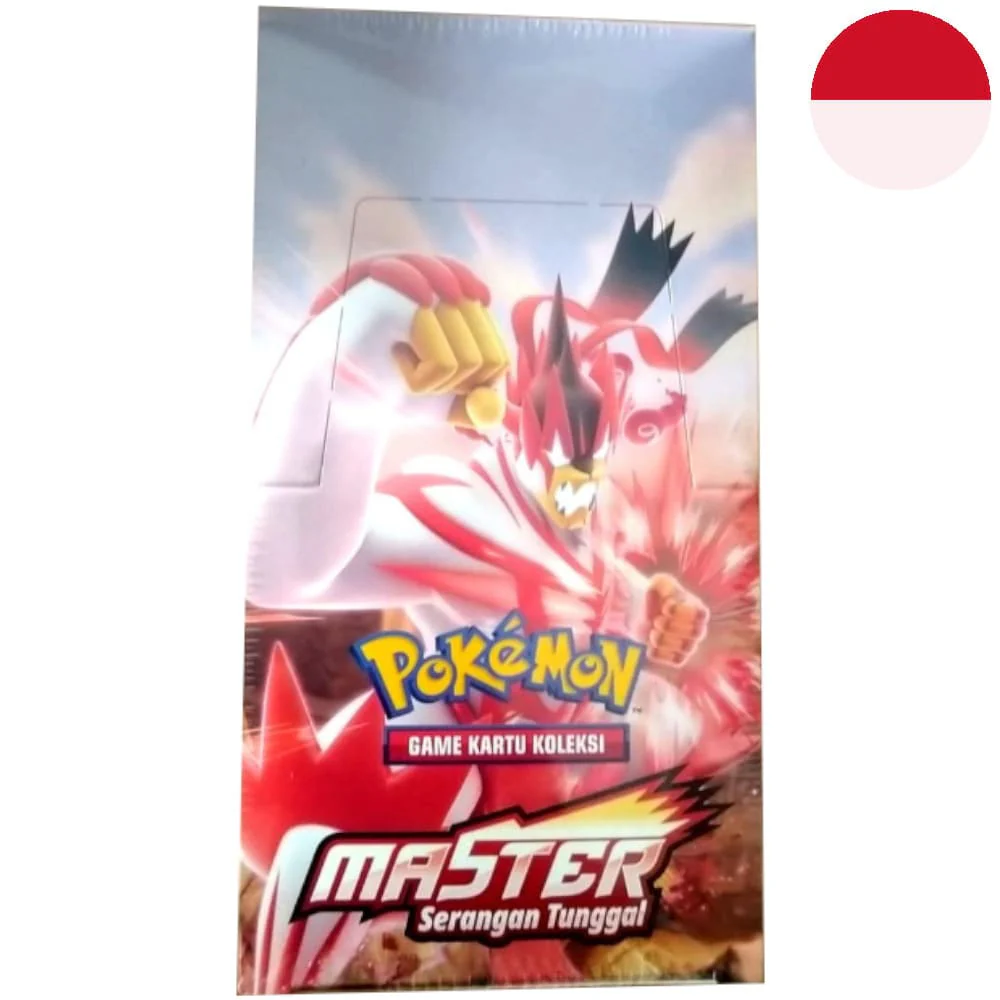 Pokemon Single Strike 20 display Indonesian