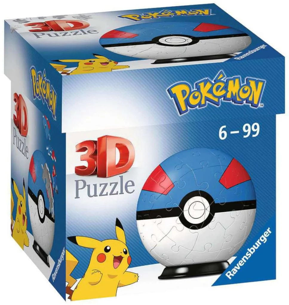 Pokemon 3D Puzzle Pokéballs Superball (55 pieces)