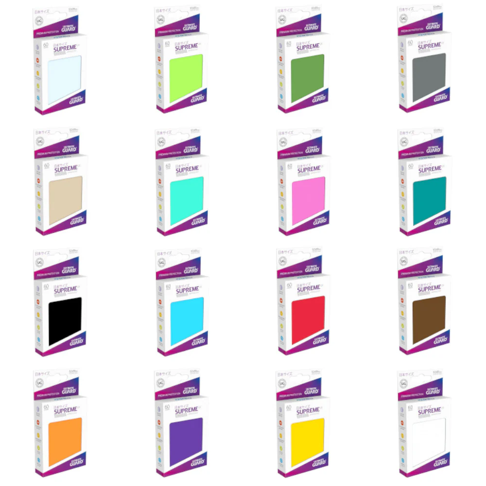 Ultimate Guard Japanese Size Supreme UX Sleeves 60 pieces multicolor