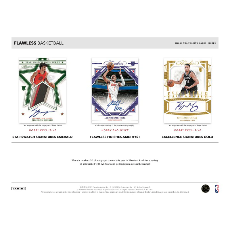 2022/23 Panini Flawless Basketball Hobby 2 Box Case