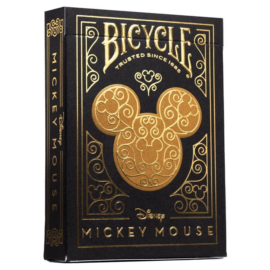 BICYCLE PLAYING CARDS MICKEY BLACK & GOLD