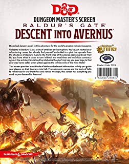 DESCENT INTO AVERNUS DM SCREEN