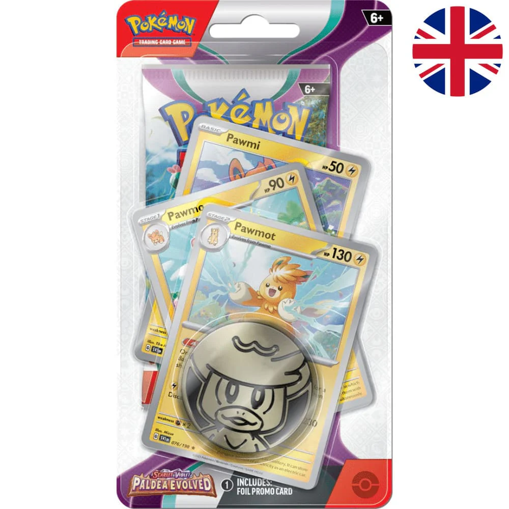 Pokemon Paldea Evolved Premium Checklane Blister Pawmot