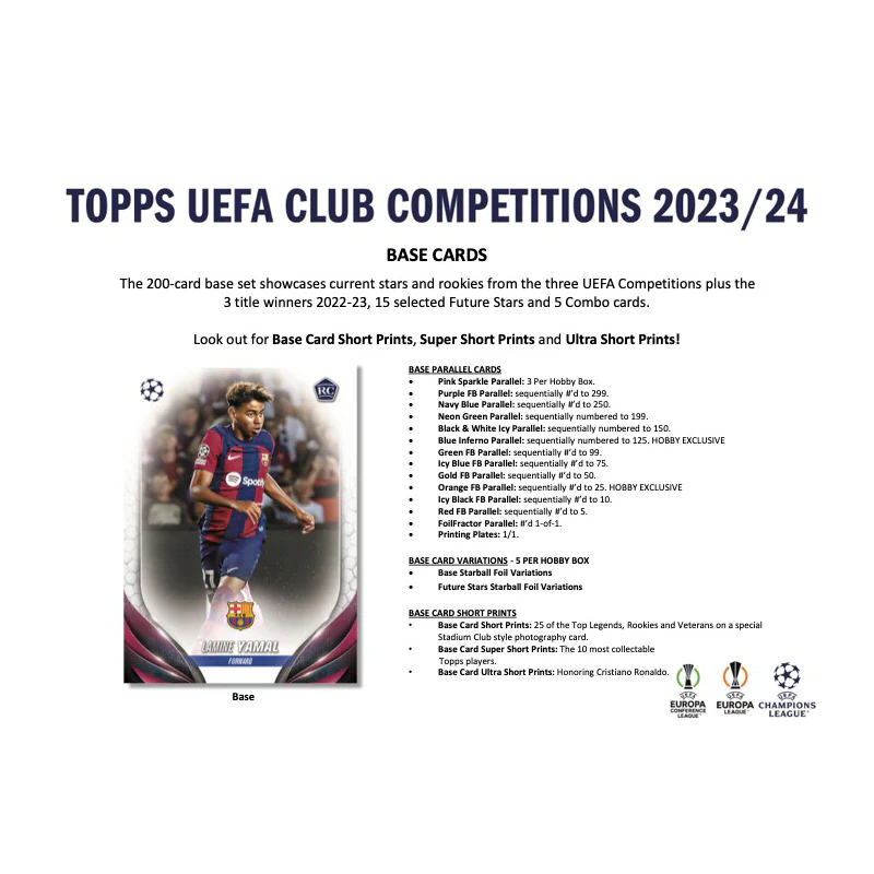 2023/24 Topps UEFA Competitions Club Soccer Hobby Box