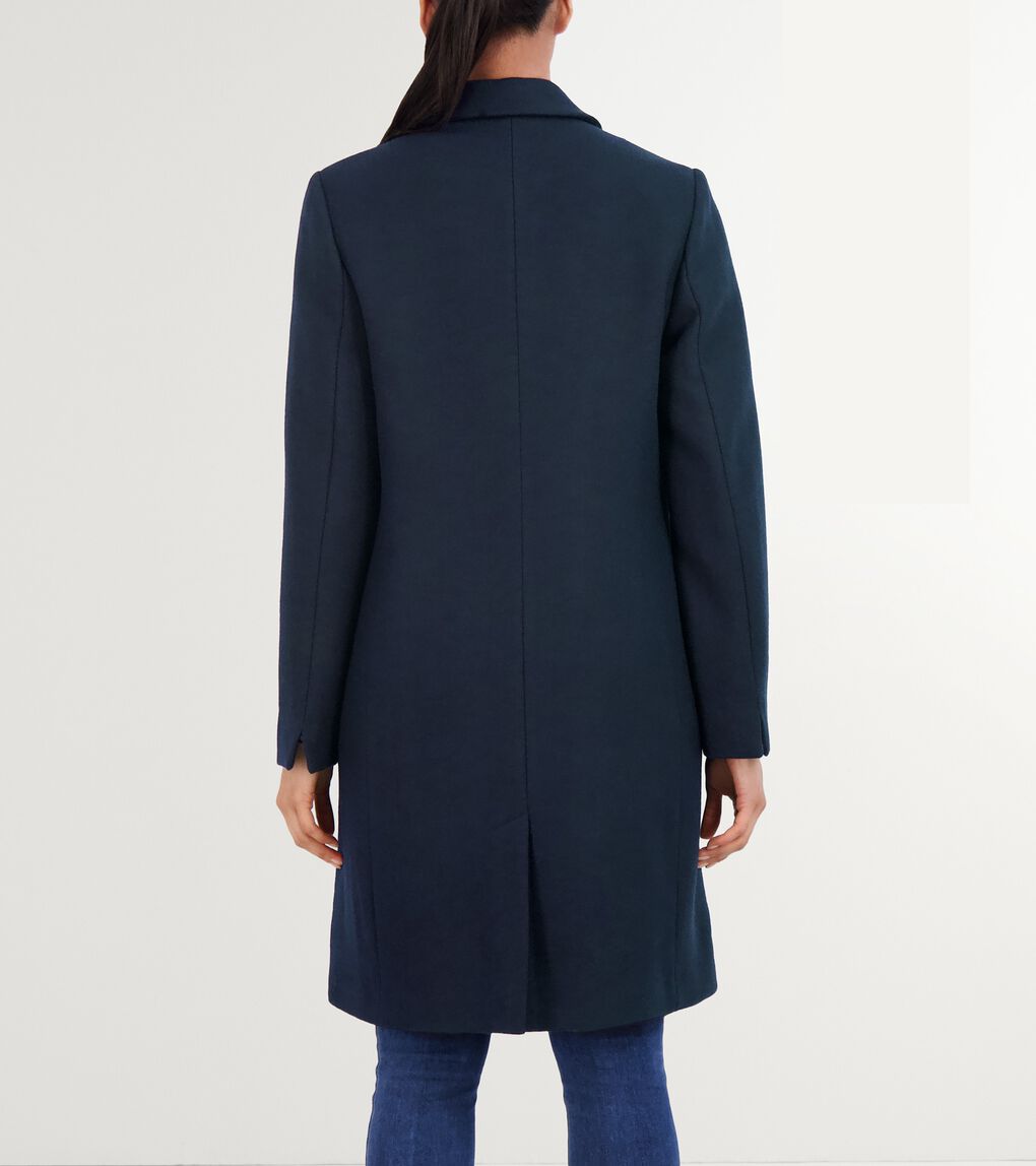 Women's Asymmetrical Peak Lapel Coat