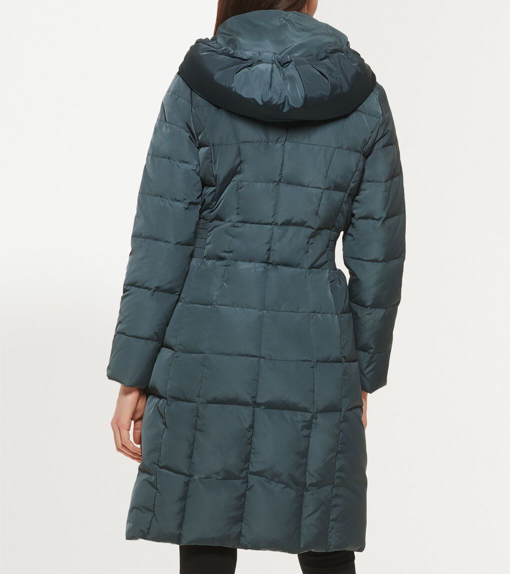 Women's 40" Signature Hooded Taffeta Down Coat