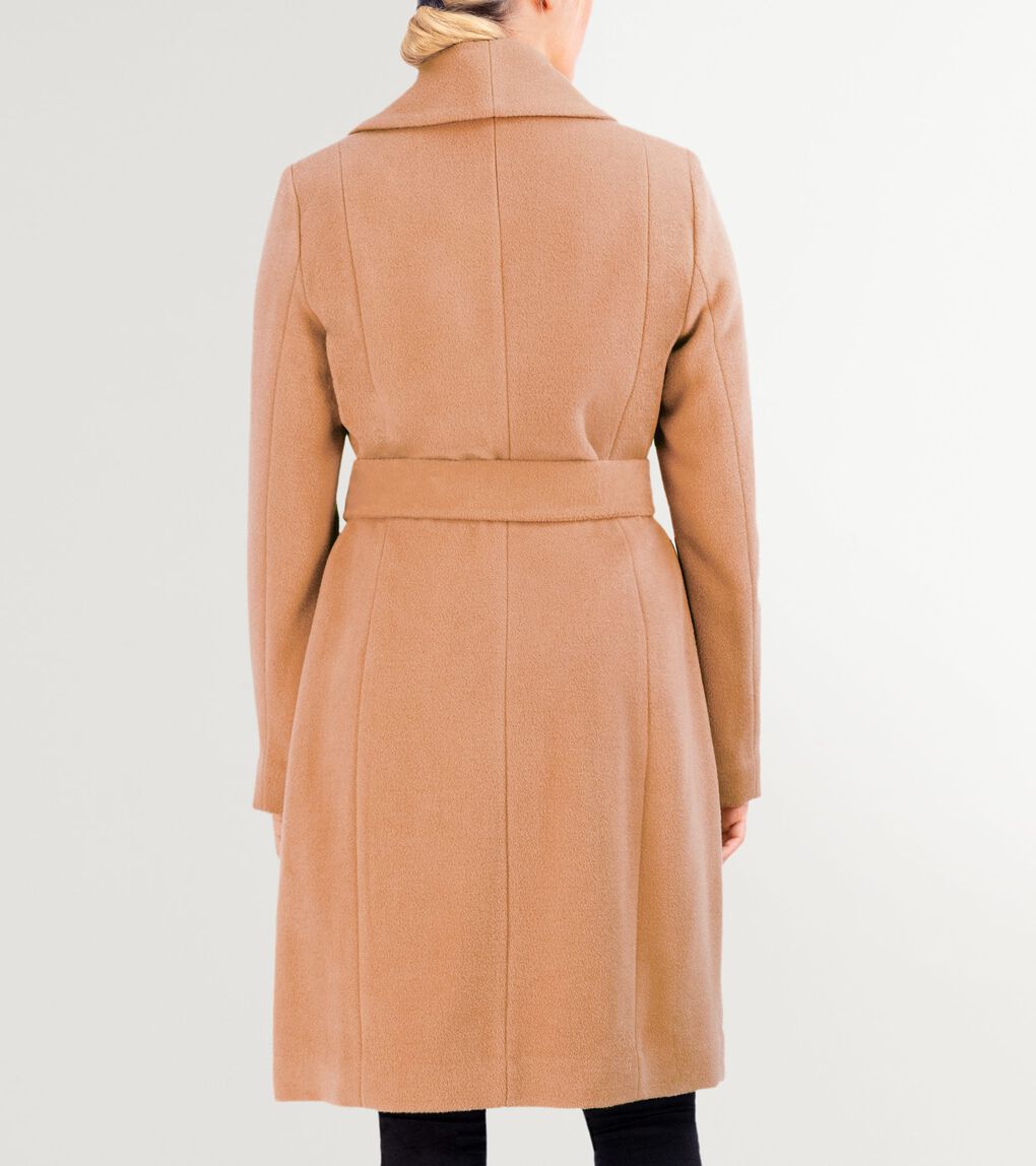 Women's Luxe Wool Maxi Wrap Coat