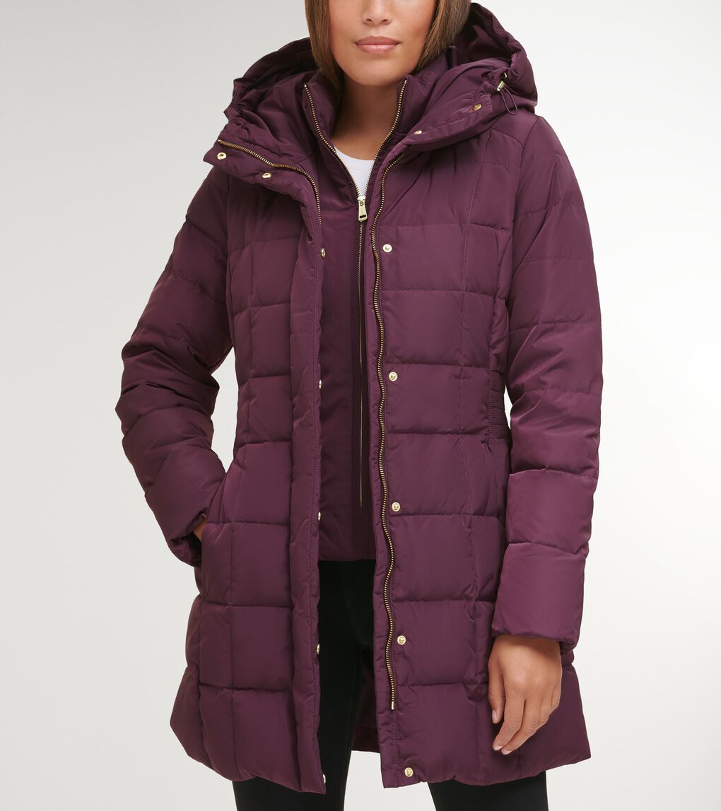 Women's 32" Signature Hooded Taffeta Down Coat