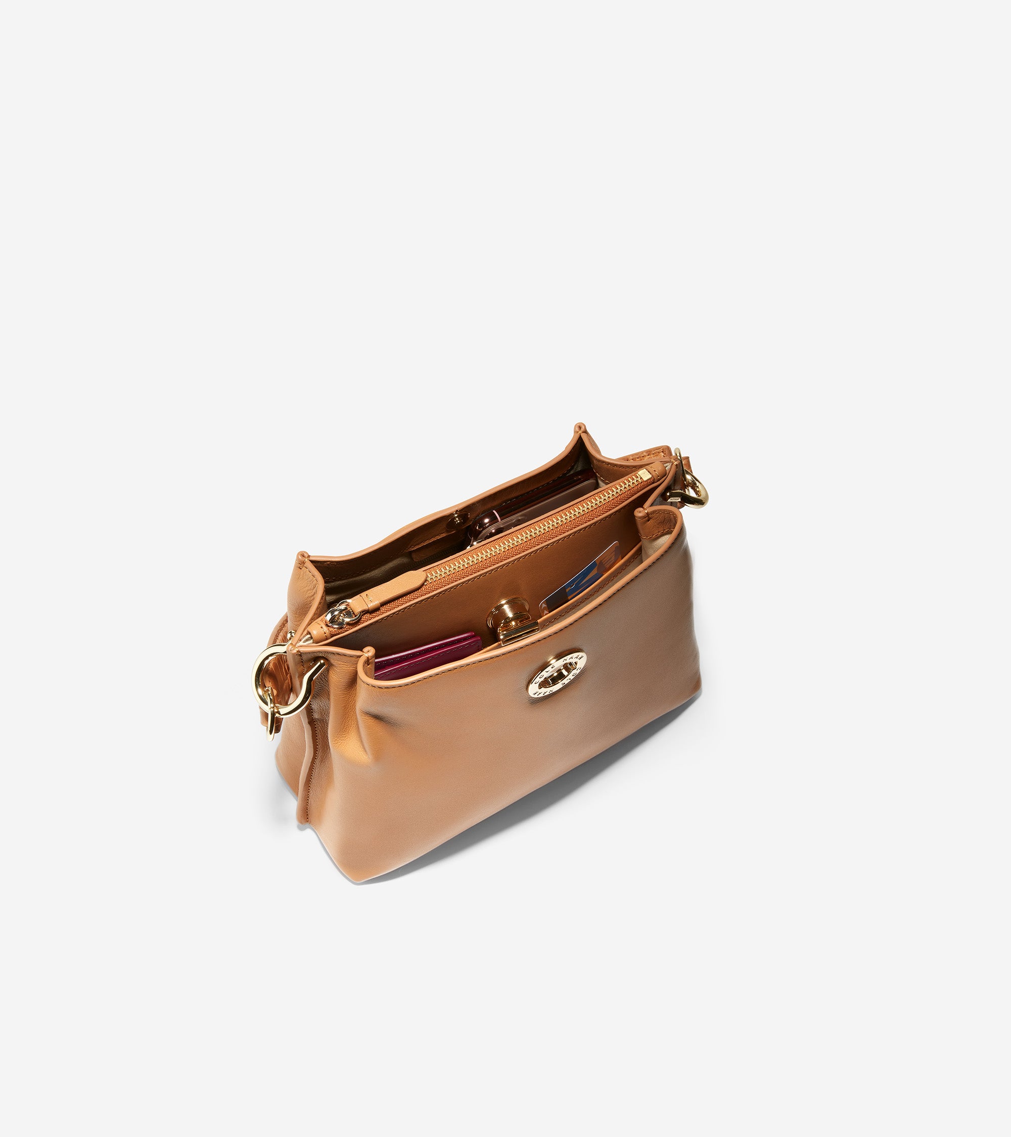 Women's Small Turnlock Bucket Bag