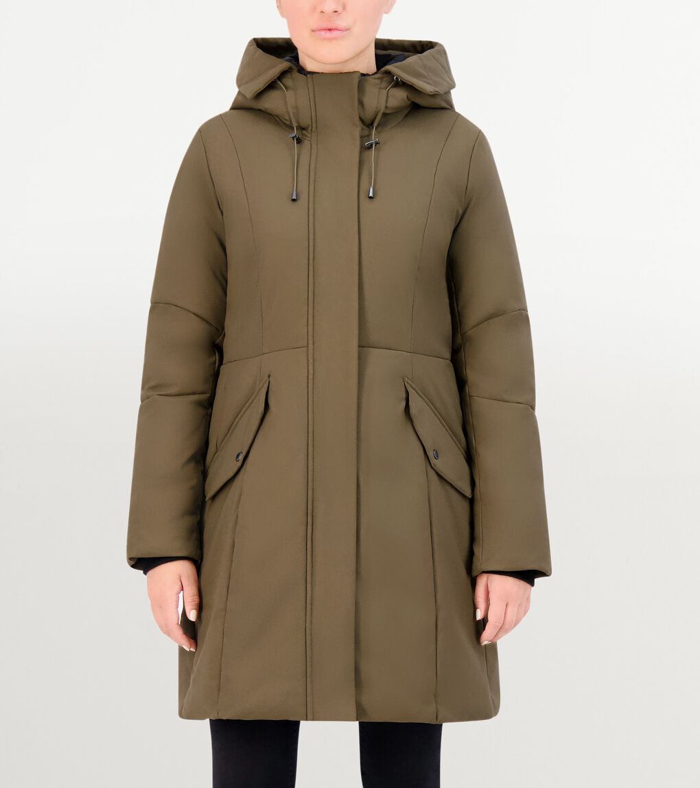 Women's Water Resistant Stretch Twill Parka