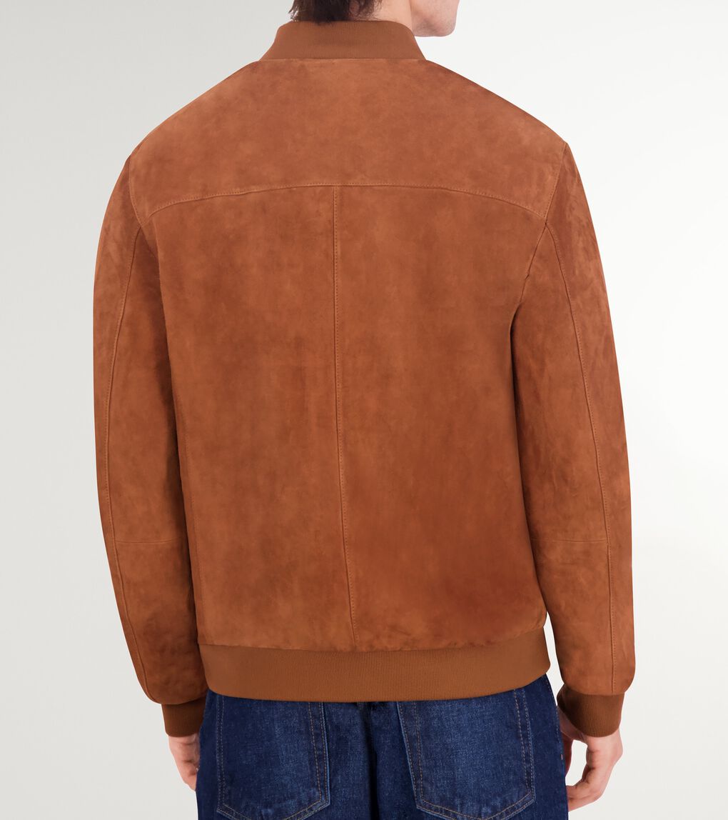Men's Zip-up Suede Jacket