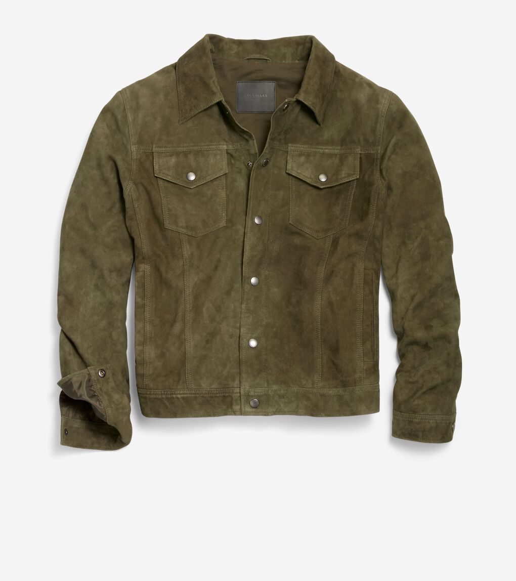 Men's Suede Trucker Jacket