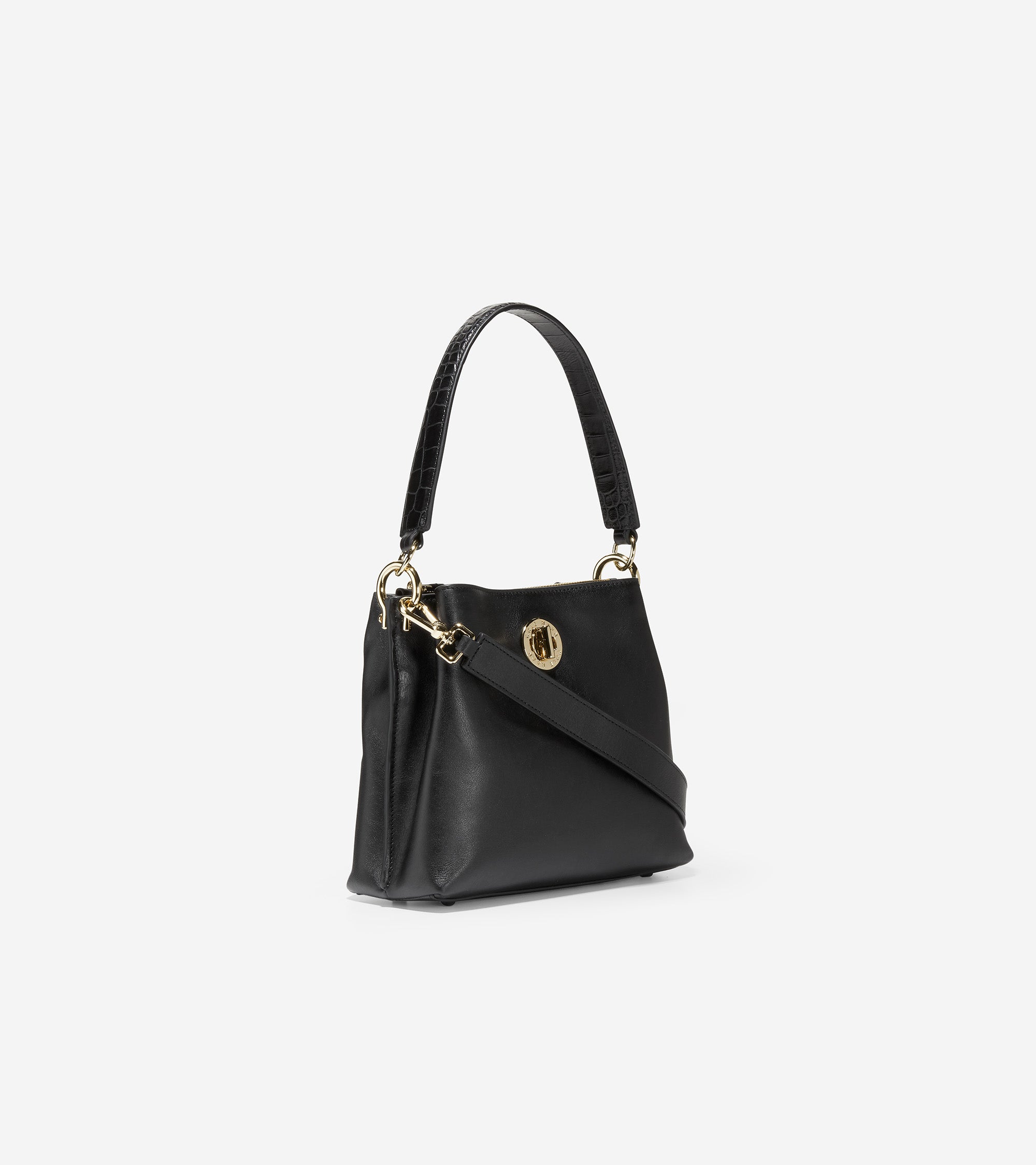 Women's Small Turnlock Bucket Bag