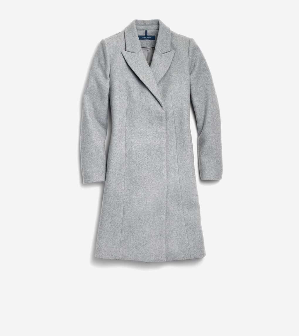 Women's Asymmetrical Peak Lapel Coat