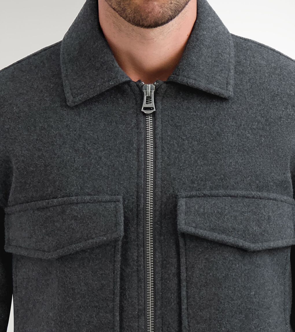 Men's Short Wool Jacket