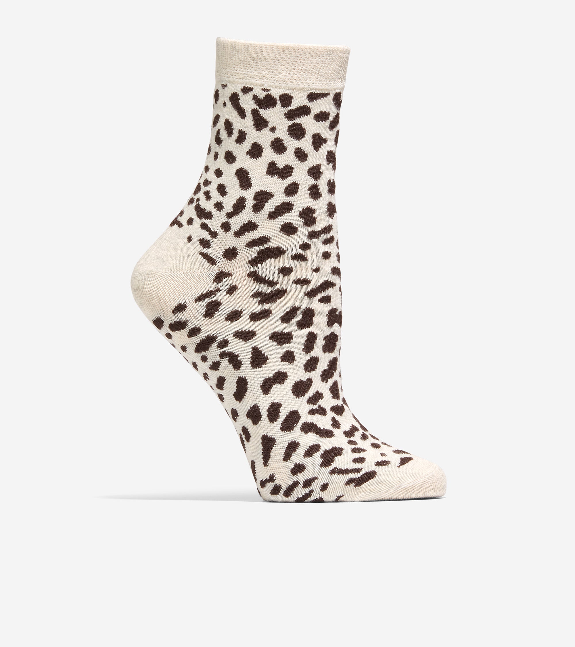 Women's 2 Pair Short Leopard Crew Socks
