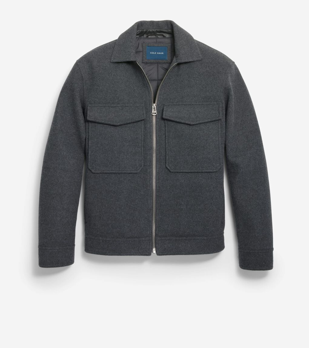 Men's Short Wool Jacket