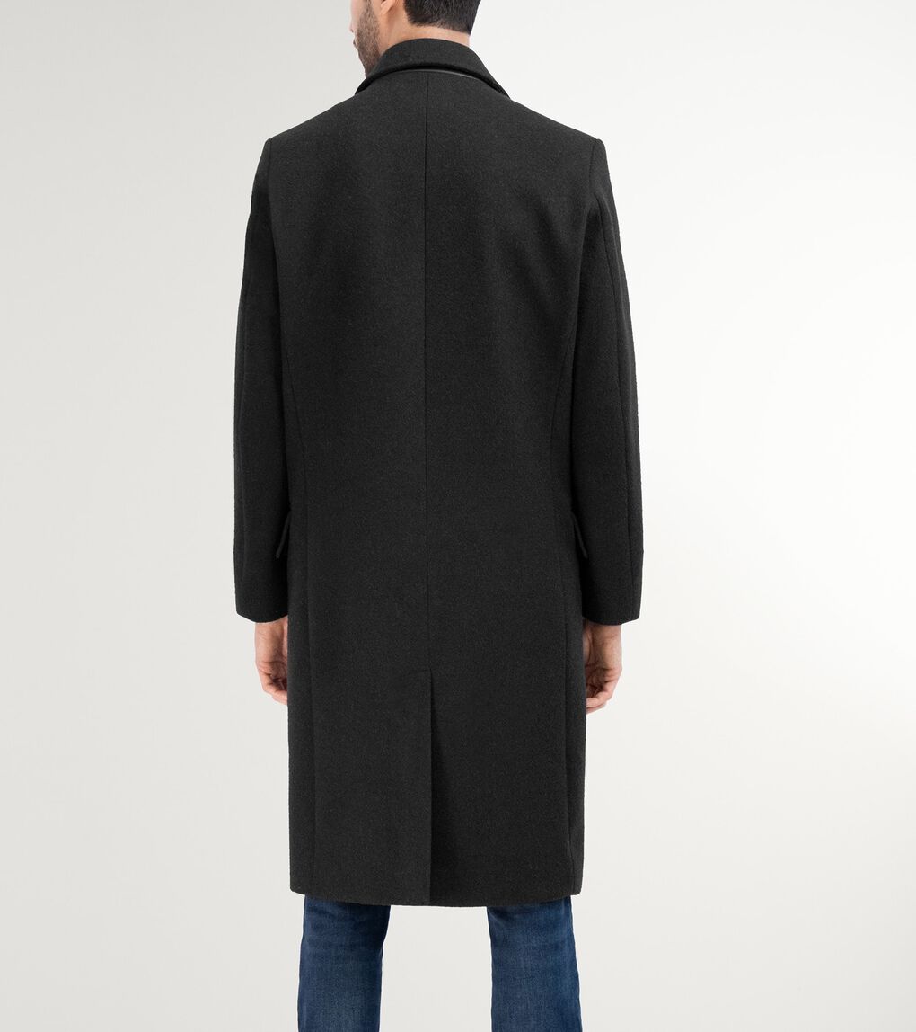 Men's Double Breasted Stretch Wool Coat