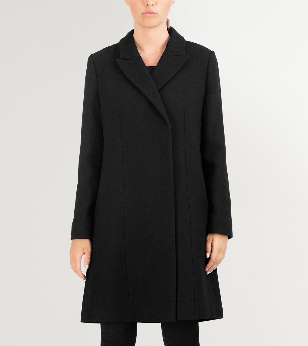 Women's Asymmetrical Peak Lapel Coat