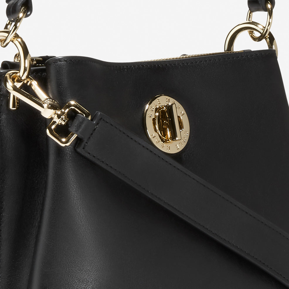 Women's Small Turnlock Bucket Bag