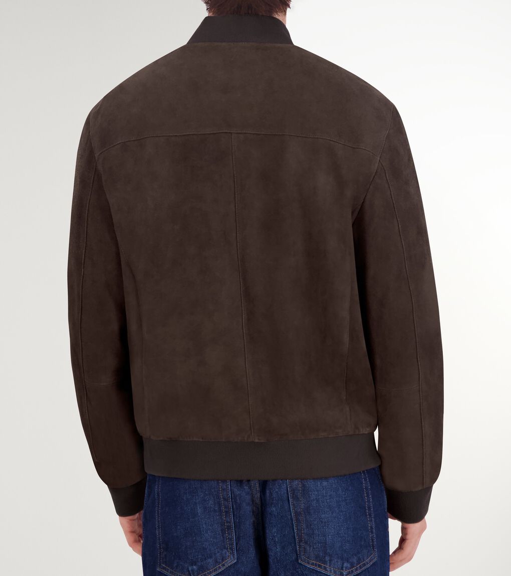Men's Zip-up Suede Jacket