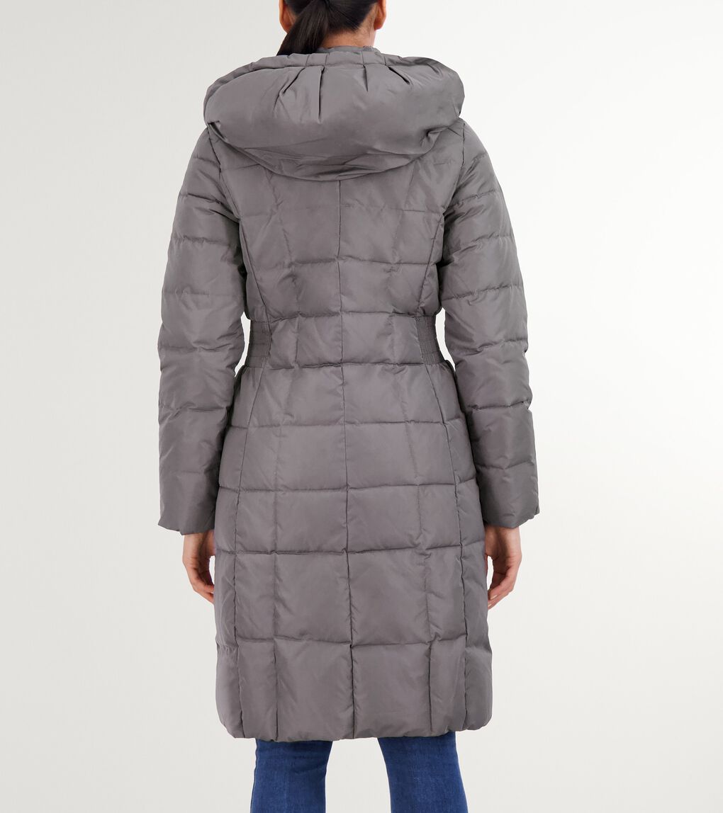 Women's 40" Signature Hooded Taffeta Down Coat