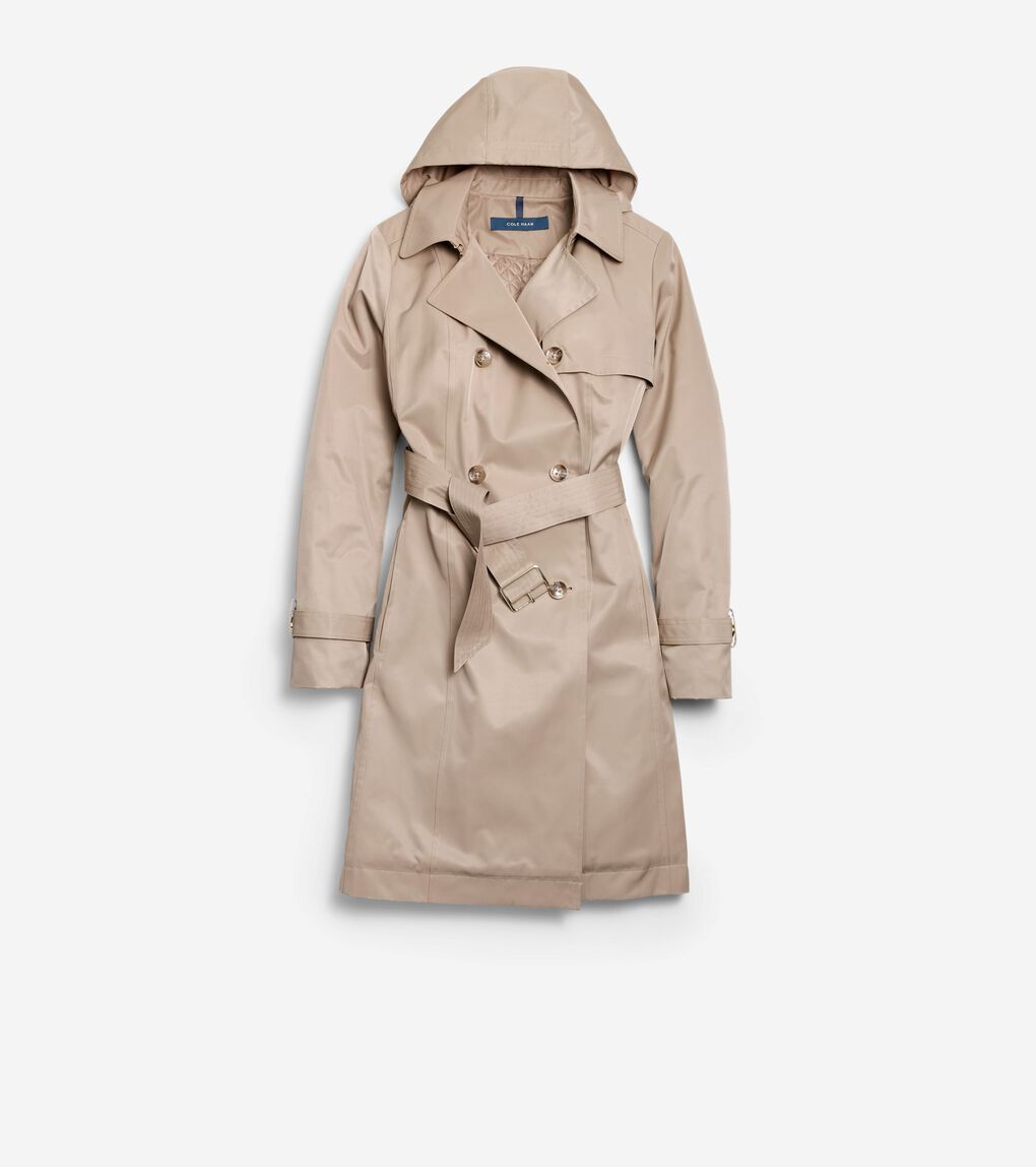 Women's Cotton Rain Trench Coat