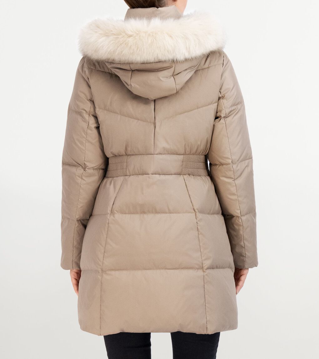 Women's Essential Down Coat with Removable Fur