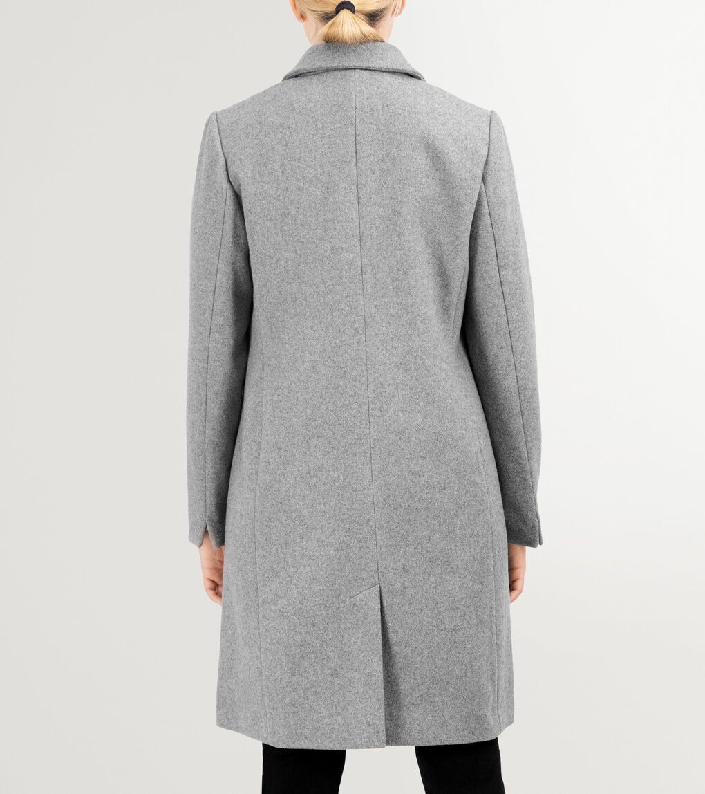 Women's Asymmetrical Peak Lapel Coat