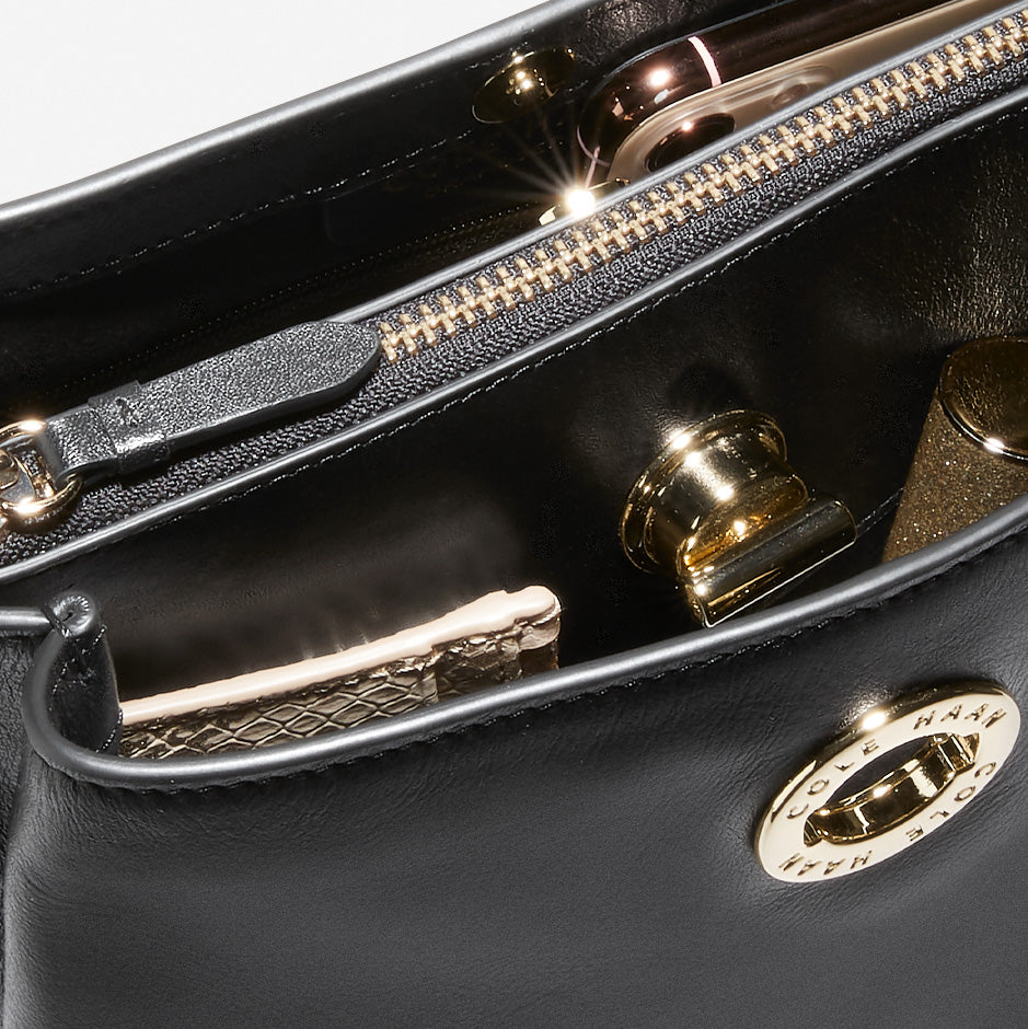 Women's Small Turnlock Bucket Bag