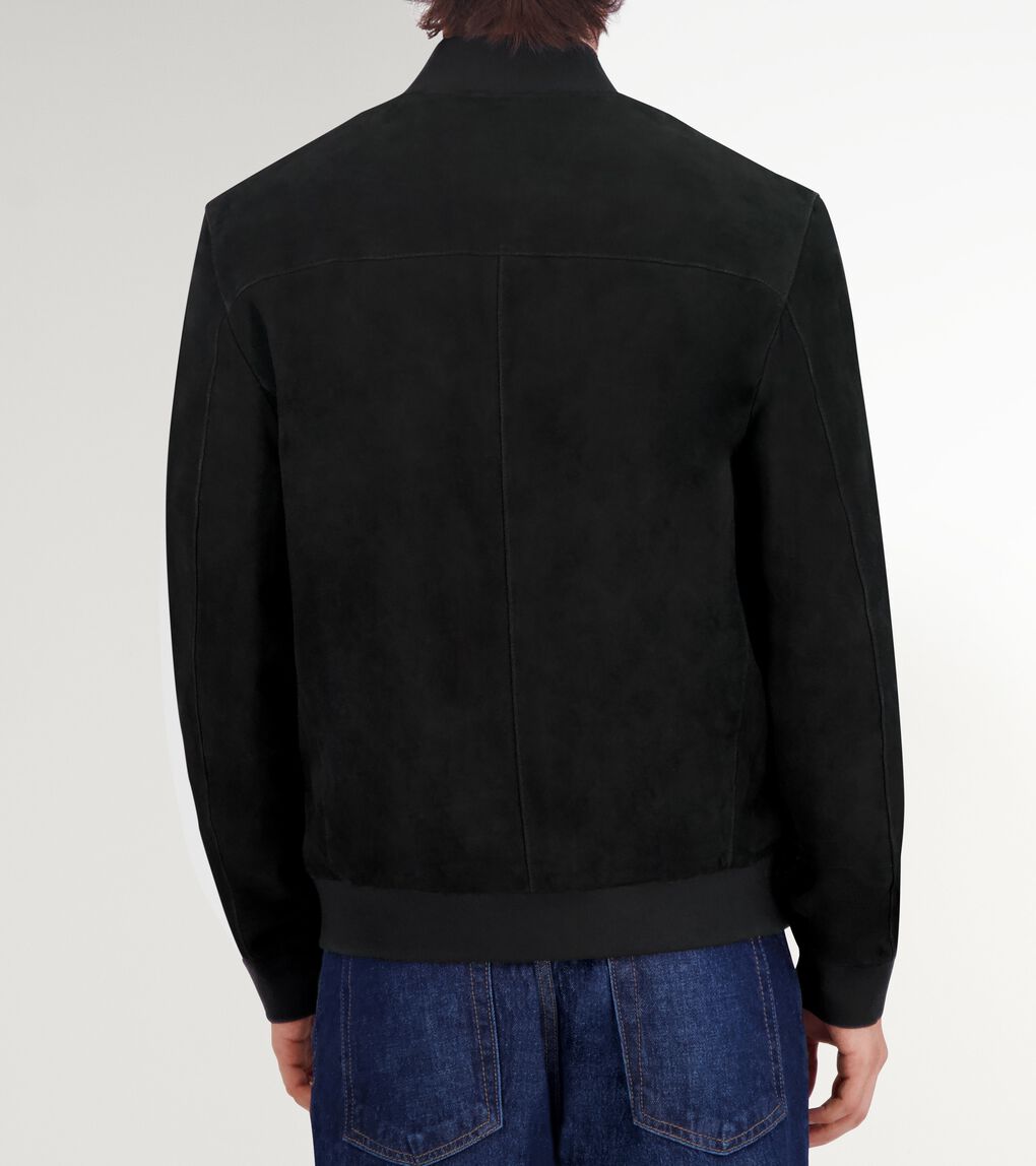 Men's Zip-up Suede Jacket