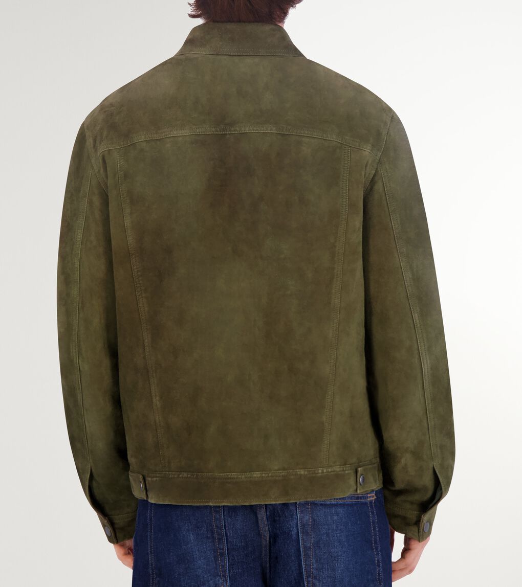 Men's Suede Trucker Jacket