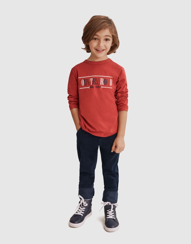 Country Road Verified Australian Cotton Long Sleeve Heritage T-Shirt