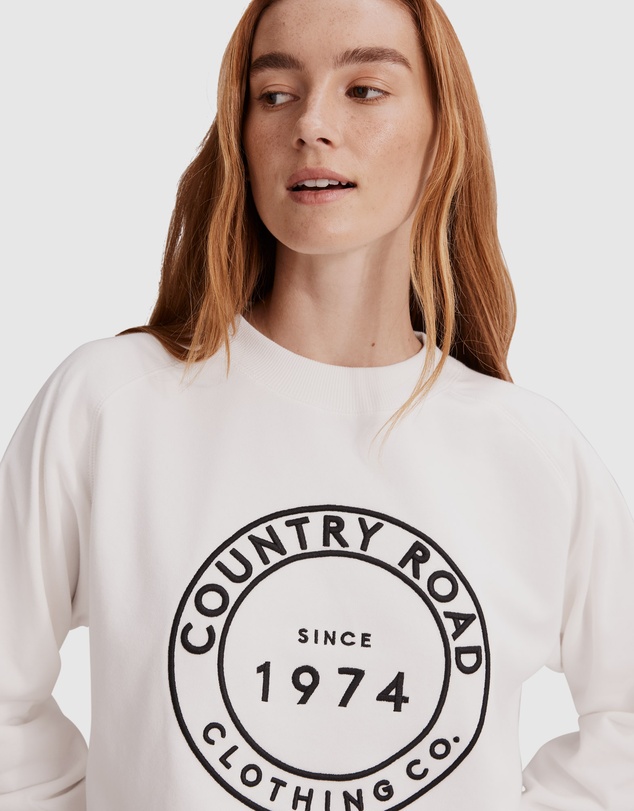 Country Road Verified Australian Cotton Casual Logo Sweat