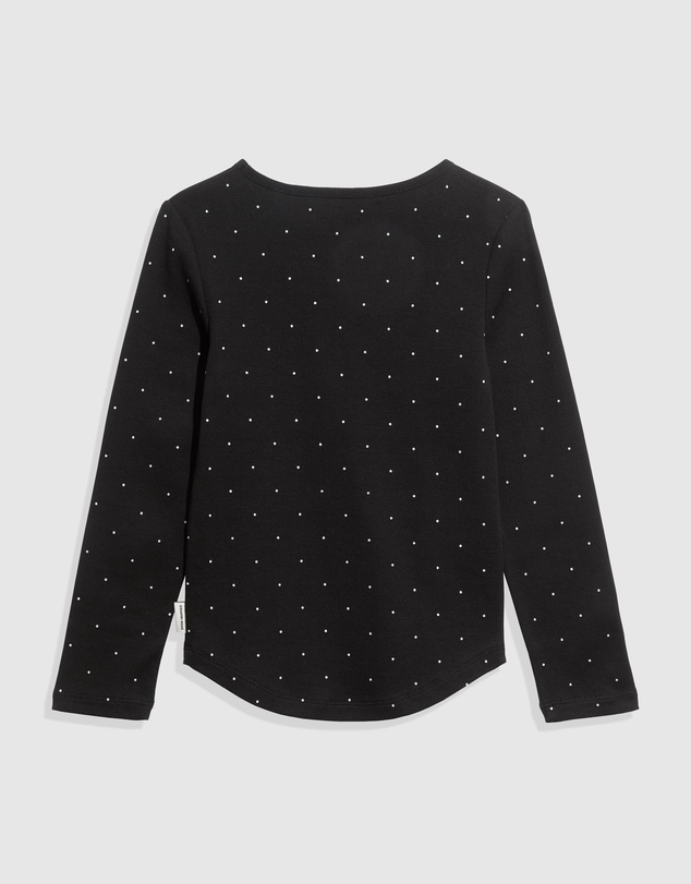 Country Road Organically Grown Cotton Pin Dot Rib T-Shirt