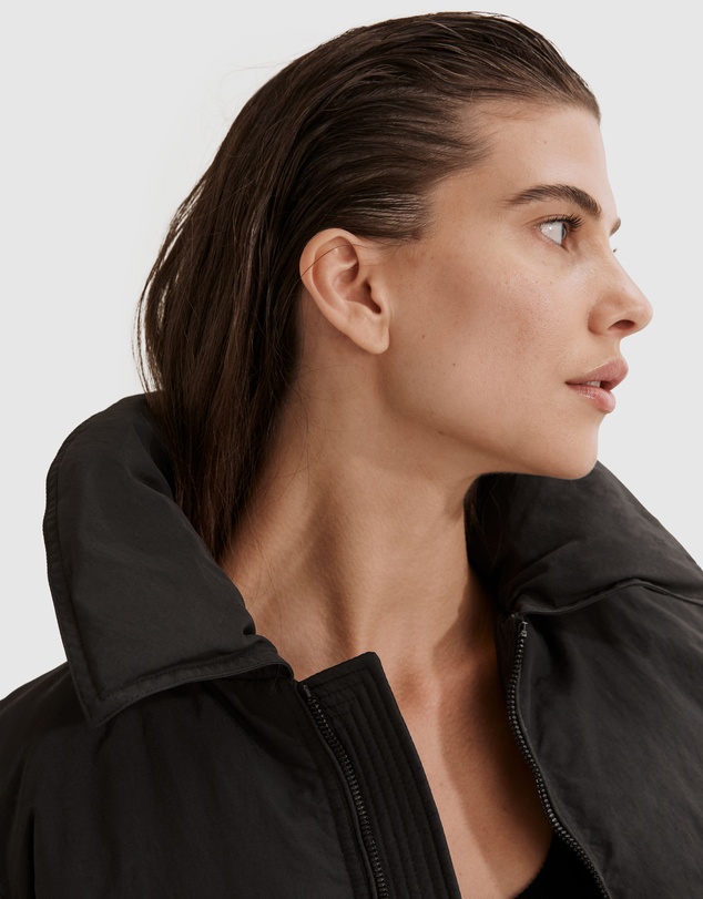 Country Road Recycled Nylon Large Collar Puffer