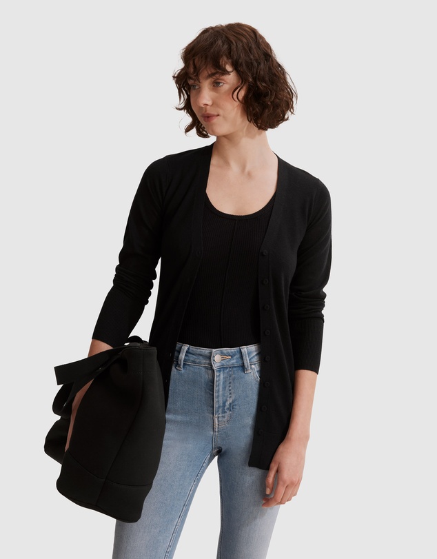 Country Road Australian Merino Wool Silk Cardigan